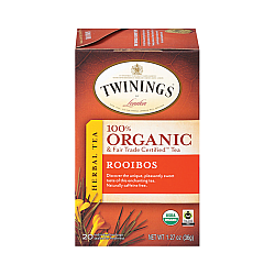 טווינינגס תה רויבוש צמחים אורגני נטול קפאין 20 שקיקי - מבית Twinings