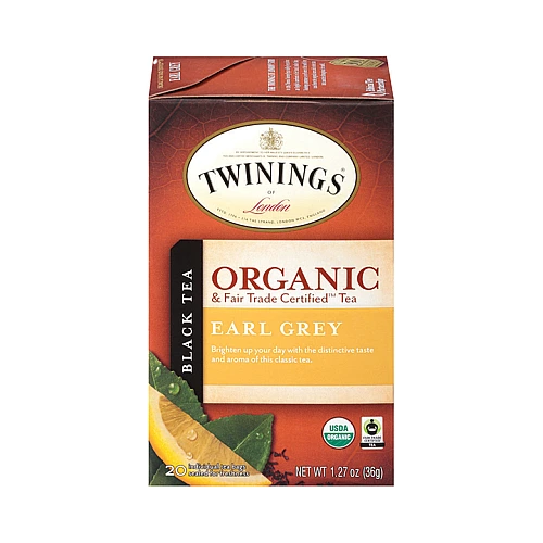 טווינינגס תה שחור ארל גריי Earl Grey אורגני 20 שקיקי - מבית Twinings