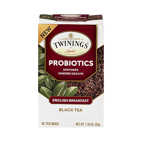 טווינינגס תה שחור פרוביוטיקה Probiotics English Breakfast ארוחת בוקר אנגלית 18 שקיקי - מבית Twinings טווינינגס תה שחור פרוביוטיקה Probiotics English Breakfast ארוחת בוקר אנגלית 18 שקיקי - מבית Twinings