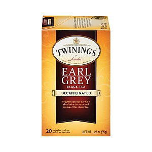תה טווינינגס ארל גריי נטול קפאין Earl Grey בשקיות 25 יחידות - מבית Twinings