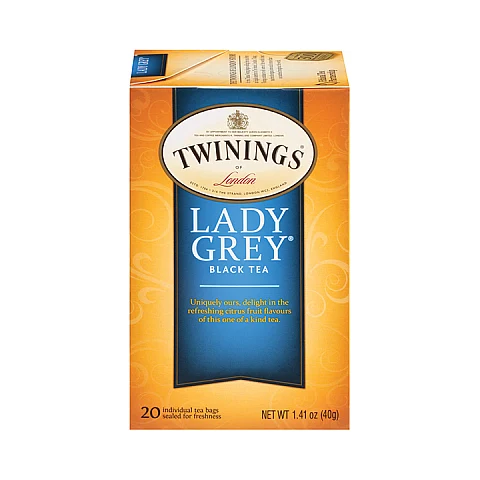 תה טווינינגס ליידי גריי Lady Grey בשקיות 20 יחידות - מבית Twinings תה טווינינגס ליידי גריי Lady Grey בשקיות 20 יחידות - מבית Twinings