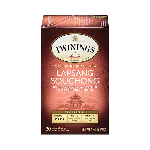 תה טווינינגס לפסנג סושונג Lapsang Souchong בשקיות 20 יחידות - מבית Twinings