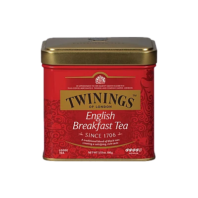 תה עלים טווינינגס אינגליש ברקפסט English Breakfast בפחית 100 גרם - מבית Twinings