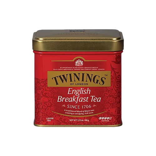 תה עלים טווינינגס אינגליש ברקפסט English Breakfast בפחית 100 גרם - מבית Twinings