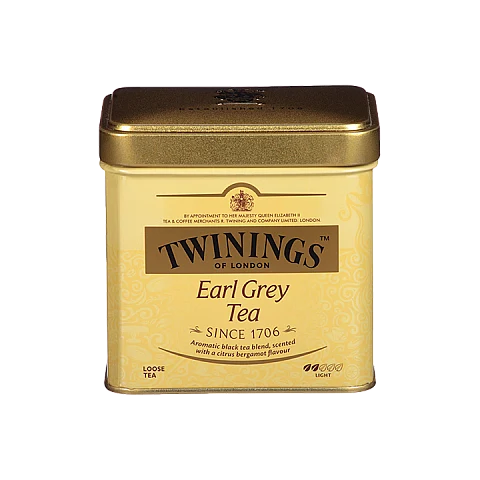 תה עלים טווינינגס ארל גריי Earl Grey בפחית 100 גרם - מבית Twinings תה עלים טווינינגס ארל גריי Earl Grey בפחית 100 גרם - מבית Twinings