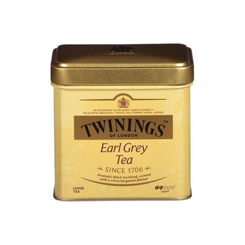 תה עלים טווינינגס ארל גריי Earl Grey בפחית - מבית Twinings במשקל 100 גרם