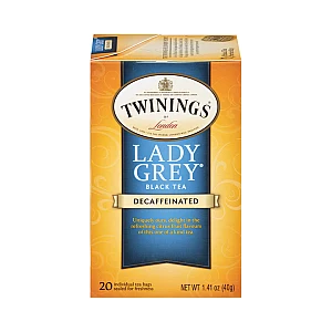 תה שחור טווינינגס ליידי גריי נטול קפאין Lady Grey בשקיות 20 יחידות - מבית Twinings