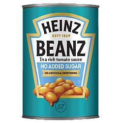 היינץ שעועית אפויה ברוטב עגבניות ללא תוספת סוכר 415 גרם - מבית Heinz