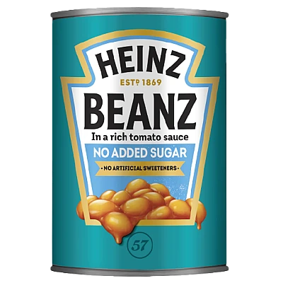 היינץ שעועית אפויה ברוטב עגבניות ללא תוספת סוכר 415 גרם - מבית Heinz