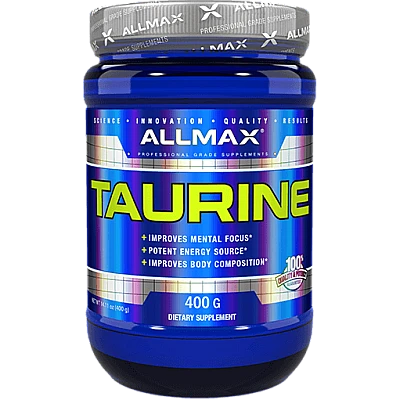 אבקת טאורין 3000 מ"ג למנה - 400 גרם - מבית ALLMAX