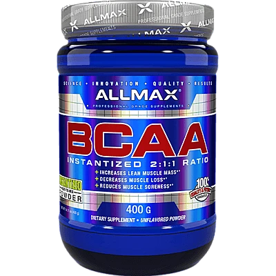 חומצות אמינו BCAA יחס 2-1-1, 400 גרם מבית ALLMAX