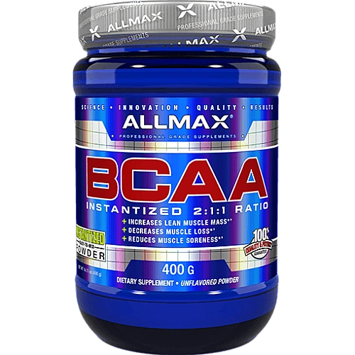 חומצות אמינו BCAA יחס 2-1-1, 400 גרם מבית ALLMAX