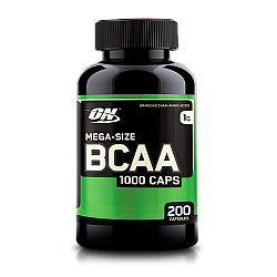 BCAA חומצות אמינו 1000 מ"ג - כמות 200 כמוסות - מבית Optimum Nutrition