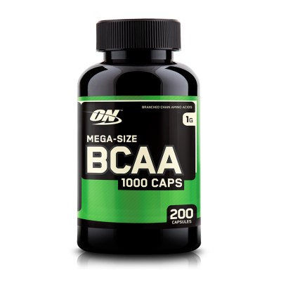 BCAA חומצות אמינו 1000 מ"ג - כמות 200 כמוסות - מבית Optimum Nutrition