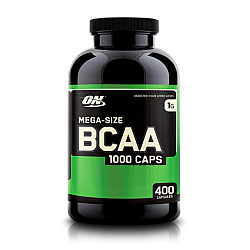 BCAA חומצות אמינו 1000 מ"ג - כמות 400 כמוסות - מבית Optimum Nutrition