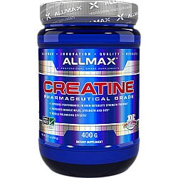 אבקת קריאטין 100% מונוהידראט - 5 גרם למנה - משקל 400 גרם - מבית ALLMAX