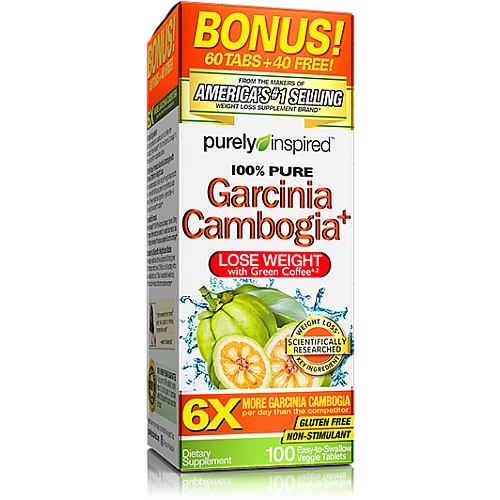 גרסיניה קמבוג'יה 1600 מ"ג בתוספת קפה ירוק וסידן - 100 כמוסות