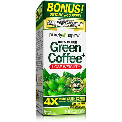 תמצית קפה ירוק 800 מג - 100 כמוסות דיאטה, הרזיה, ירידה במשקל