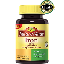 ברזל 65 מ"ג - 180 טבליות