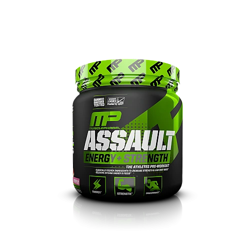 קדם אימון Assault - ממריץ בטעם אבטיח 345 גרם - מבית MusclePharm