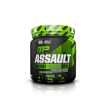 קדם אימון Assault - ממריץ בטעם טפוח ירוק 333 גרם - מבית MusclePharm