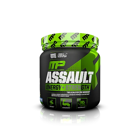 קדם אימון Assault - ממריץ בטעם טפוח ירוק 333 גרם - מבית MusclePharm קדם אימון Assault - ממריץ בטעם טפוח ירוק 333 גרם - מבית MusclePharm