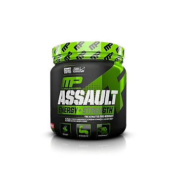 קדם אימון Assault - ממריץ בטעם תות קרך 345 גרם - מבית MusclePharm