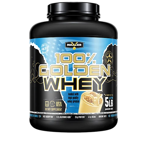 אבקת חלבון מי גבינה באיכות גבוהה 100% Golden Whey בטעם עוגיות חמאת בוטנים 2.3 קג - מבית MAXLER אבקת חלבון מי גבינה באיכות גבוהה 100% Golden Whey בטעם עוגיות חמאת בוטנים 2.3 קג - מבית MAXLER