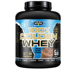 אבקת חלבון מי גבינה באיכות גבוהה 100% Golden Whey בטעם שוקולד חלב 2.3 קג - מבית MAXLER