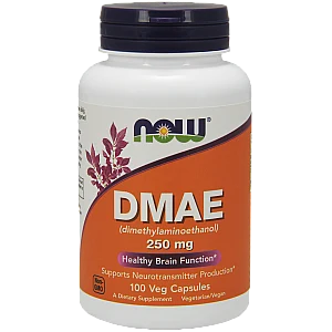 DMAE לבעיות קשב וריכוז 250 מ"ג - 100 כמוסות מבית NOW FOODS