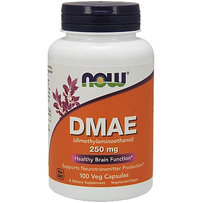 DMAE לבעיות קשב וריכוז 250 מ"ג - 100 כמוסות מבית NOW FOODS