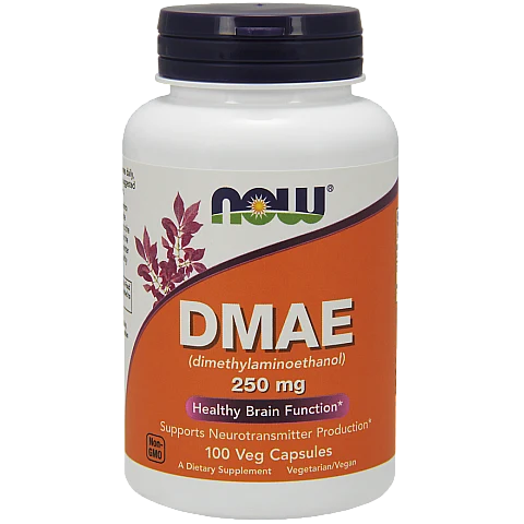 DMAE לבעיות קשב וריכוז 250 מ"ג - 100 כמוסות מבית NOW FOODS DMAE לבעיות קשב וריכוז 250 מ"ג - 100 כמוסות מבית NOW FOODS