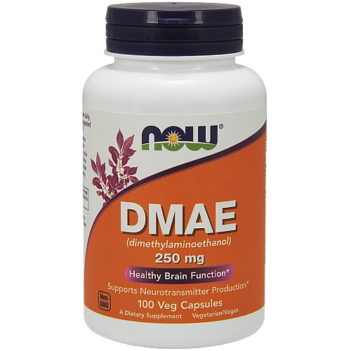 DMAE לבעיות קשב וריכוז 250 מ"ג - 100 כמוסות מבית NOW FOODS