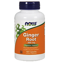 שורש זנגביל 550 מ"ג - 100 כמוסות מבית NOW FOODS