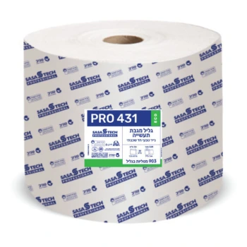טאצ׳ מגבת נייר תעשייתית PRO 431 ECO בתכולת 325 מטר
