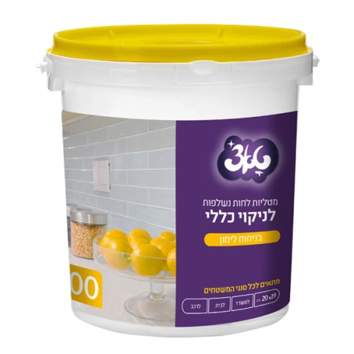 טאצ׳ מטליות לחות דלי בניחוח לימון באריזת 400 יחידות