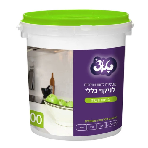 טאצ׳ מטליות לחות דלי בניחוח תפוח באריזת 400 יחידות