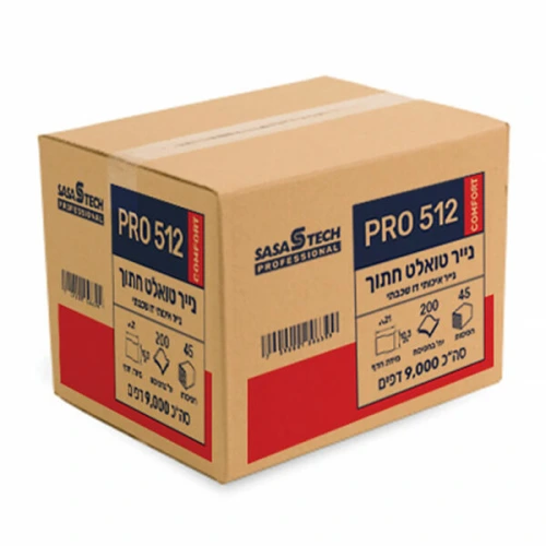 טאצ׳ נייר טואלט חתוך צץ רץ PRO 512 COMFORT בתכולת 9000 דפים