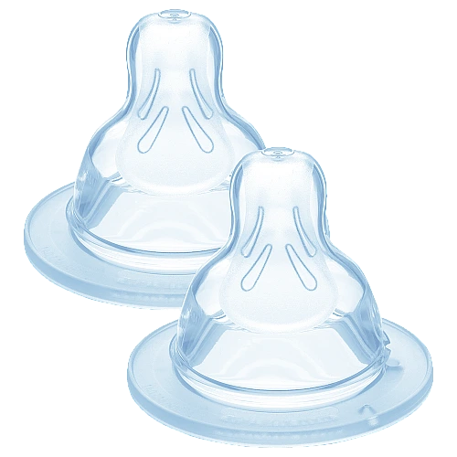 מאמ פטמות לבקבוק מס' 1 זרימה איטית 2 יחידות  - מבית MAM