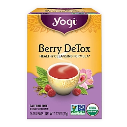 יוגי תה ברי מנקה דיטוקס ללא קפאין 16 שקיקים - מבית Yogi Tea