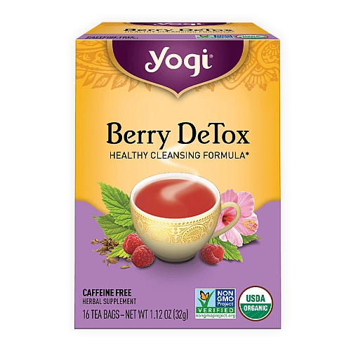 יוגי תה ברי מנקה דיטוקס ללא קפאין 16 שקיקים - מבית Yogi Tea