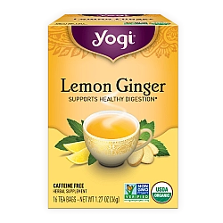 יוגי תה ג'ינג'ר לימון ללא קפאין 16 שקיקים - מבית Yogi Tea