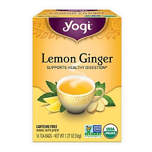 יוגי תה ג'ינג'ר לימון ללא קפאין 16 שקיקים - מבית Yogi Tea