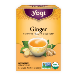 יוגי תה ג'ינג'ר ללא קפאין 16 שקיקים - מבית Yogi Tea