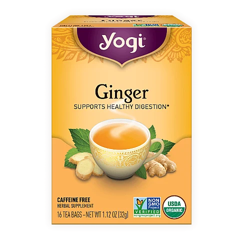 יוגי תה ג'ינג'ר ללא קפאין 16 שקיקים - מבית Yogi Tea יוגי תה ג'ינג'ר ללא קפאין 16 שקיקים - מבית Yogi Tea