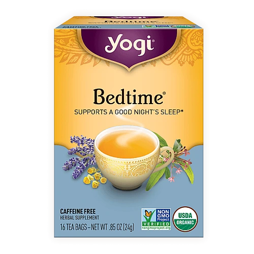 יוגי תה דבש לבנדר אורגני לפני השינה ללא קפאין 16 שקיקי - מבית Yogi Tea