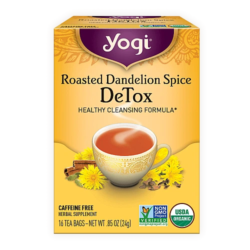 יוגי תה דיטוקס תבלינים של שן ללא קפאין 16 שקיקים - מבית Yogi Tea