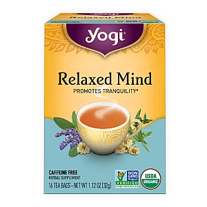 יוגי תה מוח רגוע ללא קפאין 16 שקיקים - מבית Yogi Tea