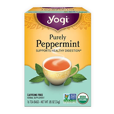יוגי תה מנטה טהורה ללא קפאין 16 שקיקים - מבית Yogi Tea