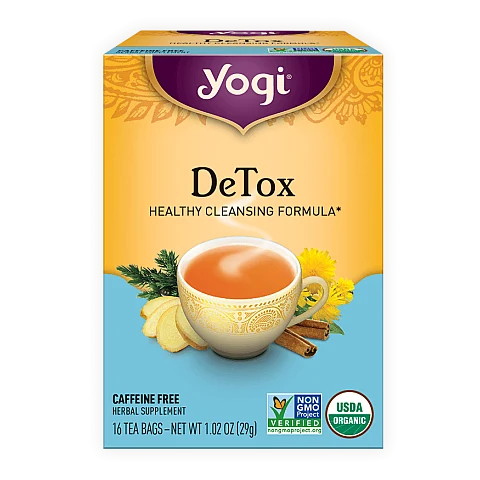 יוגי תה מנקה דיטוקס ללא קפאין 16 שקיקים - מבית Yogi Tea יוגי תה מנקה דיטוקס ללא קפאין 16 שקיקים - מבית Yogi Tea